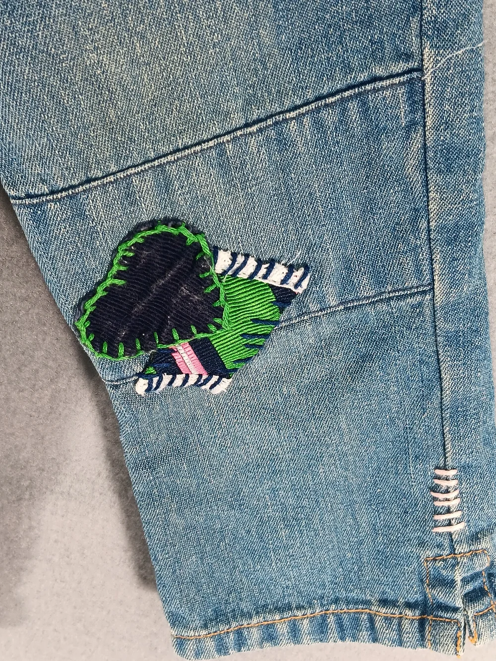 Ralph Lauren Dungarees Jeans Size 18 Months Baby Boys Girls Patches Y2K 90s Rare